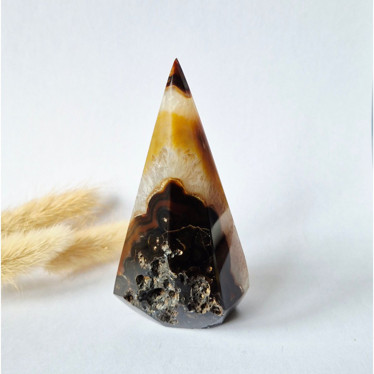 Achat-Druse in Diamantform (190 Gramm) - SchatzStein