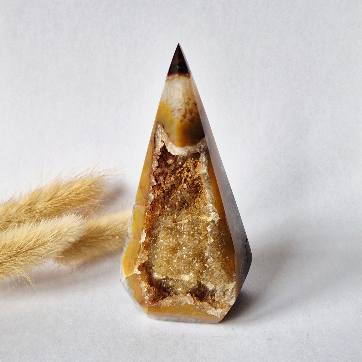 Achat-Druse in Diamantform (190 Gramm) - SchatzStein