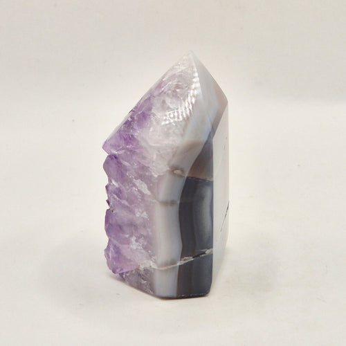 Amethyst Achat 88g – Edelstein mit natürlichen Achatbändern - SchatzStein