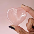 Rosenquarz - Herz - Schale (ca. 5 cm)