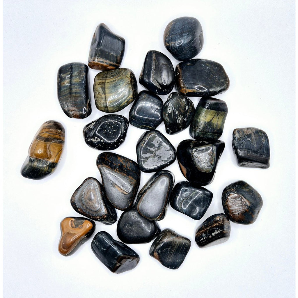 Crystal Falcons Eye, hochwertige Trommeledelsteine, ca 3 cm
