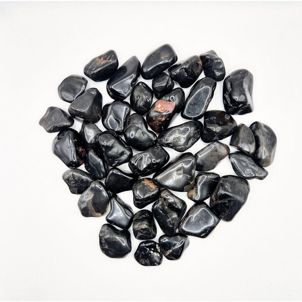 Schwarzer Onyx Trommelsteine, 3-4 cm