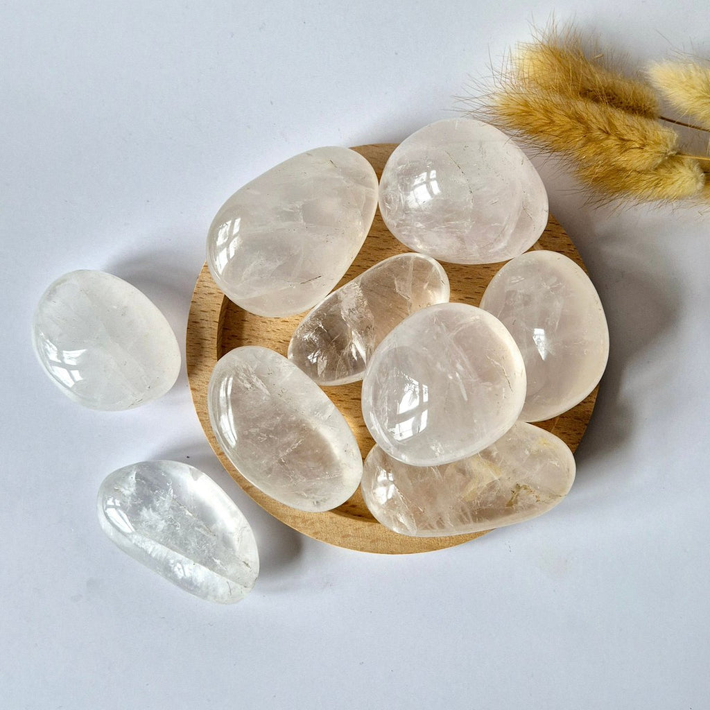 Gemstone-Gesteinskristallpalmenstein (6-8 cm) -Purheit und Energieverstärkung Handstone Sorgestone Zorgstone (Kopie) - SchatzStein