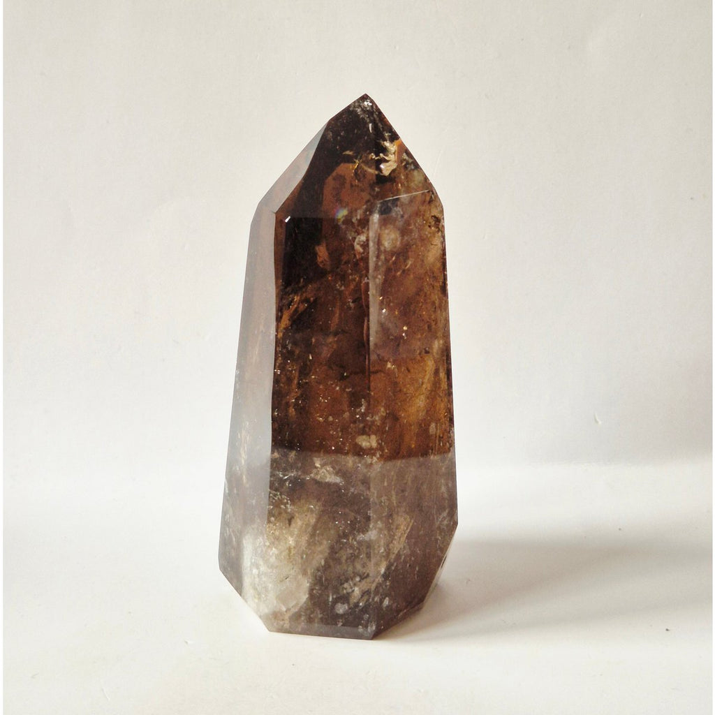 Rauchquarzturm 330 Gramm – Hochwertiger Rauchquarz mit tiefen Einschlüssen - SchatzStein